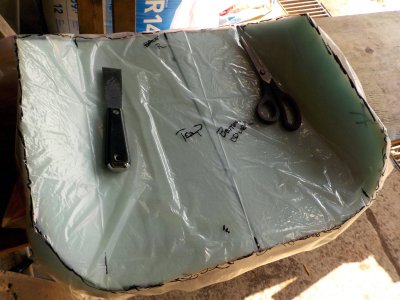 5 Clear Garbage Bag Cut To Use To Make Pattern For Cover.jpg