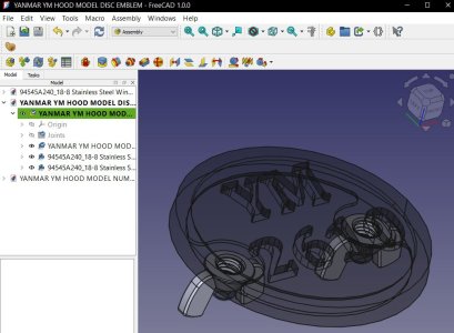 YANMAR YM HOOD MODEL DISC EMBLEM.JPG YANMAR YM HOOD MODEL DISC EMBLEM.JPG